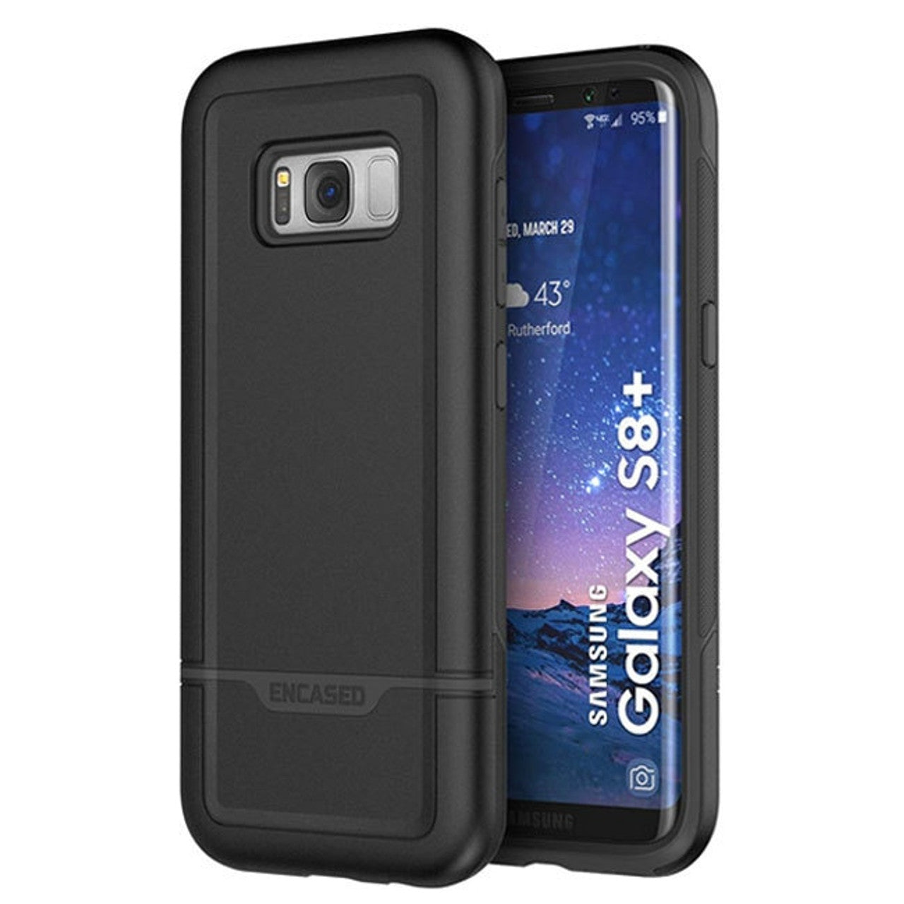 Encased Rebel Case Samsung Galaxy S8+ Plus - Black