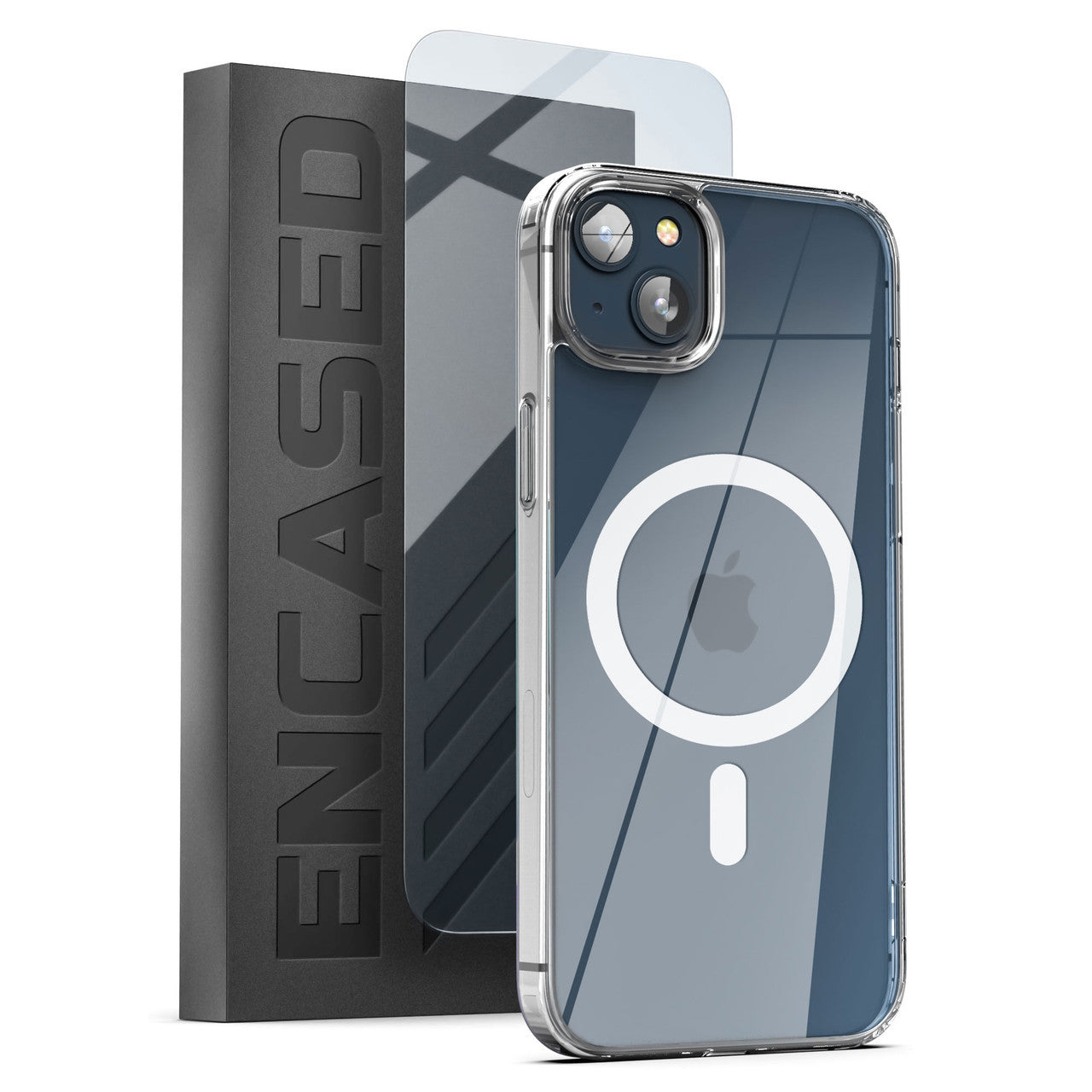 Encased Clear Back MagSafe Case with Screen Protector iPhone 14 Plus - Clear