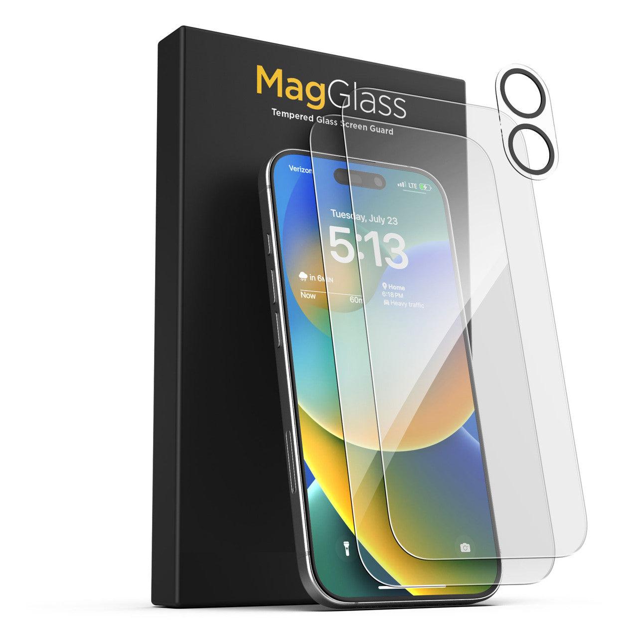 Encased UHD 2-Pack with Lens Protector iPhone 16 - Clear