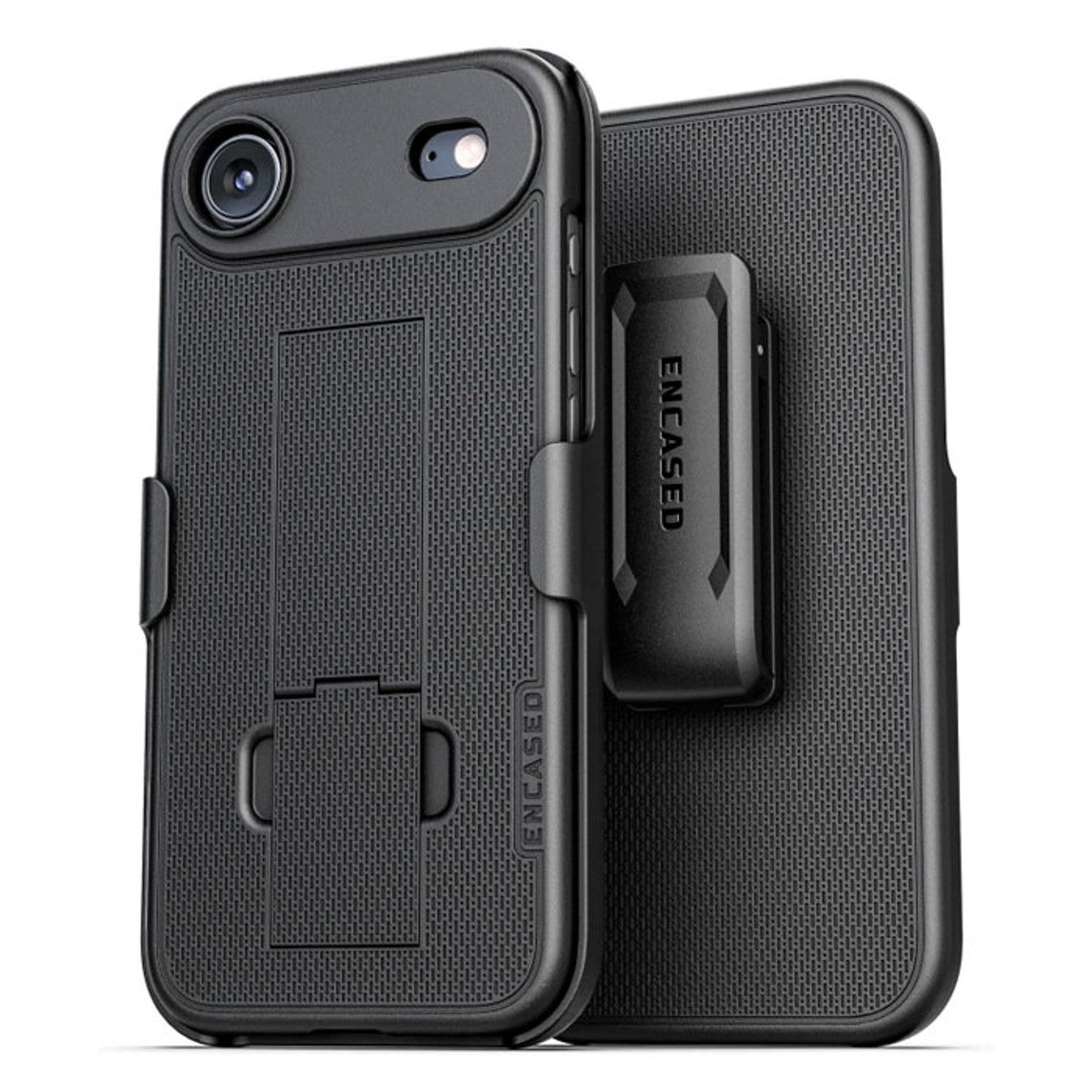 Encased DuraClip Case iPhone 17 Air with Belt Clip Holster - Black