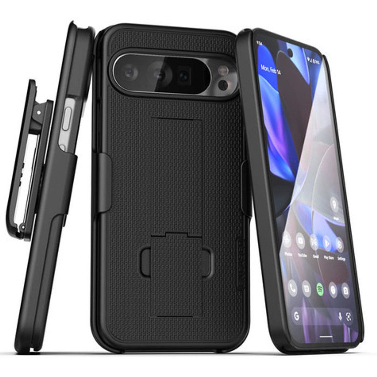 Encased Duraclip Case with Belt Clip Holster Google Pixel 10 Pro XL - Black