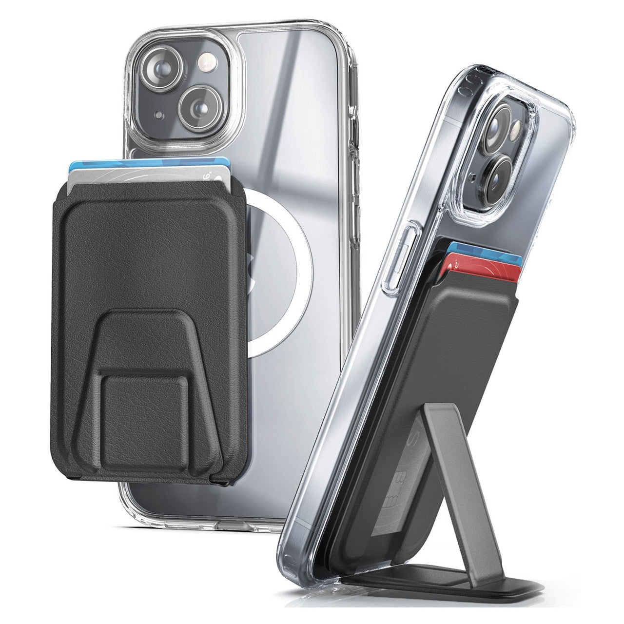 Encased Magsafe Clear Case iPhone 15 Plus with MagSafe Wallet - Clear