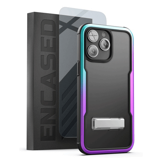 Encased Exos Armor Case with Screen Protector iPhone 14 Pro Max - Purple