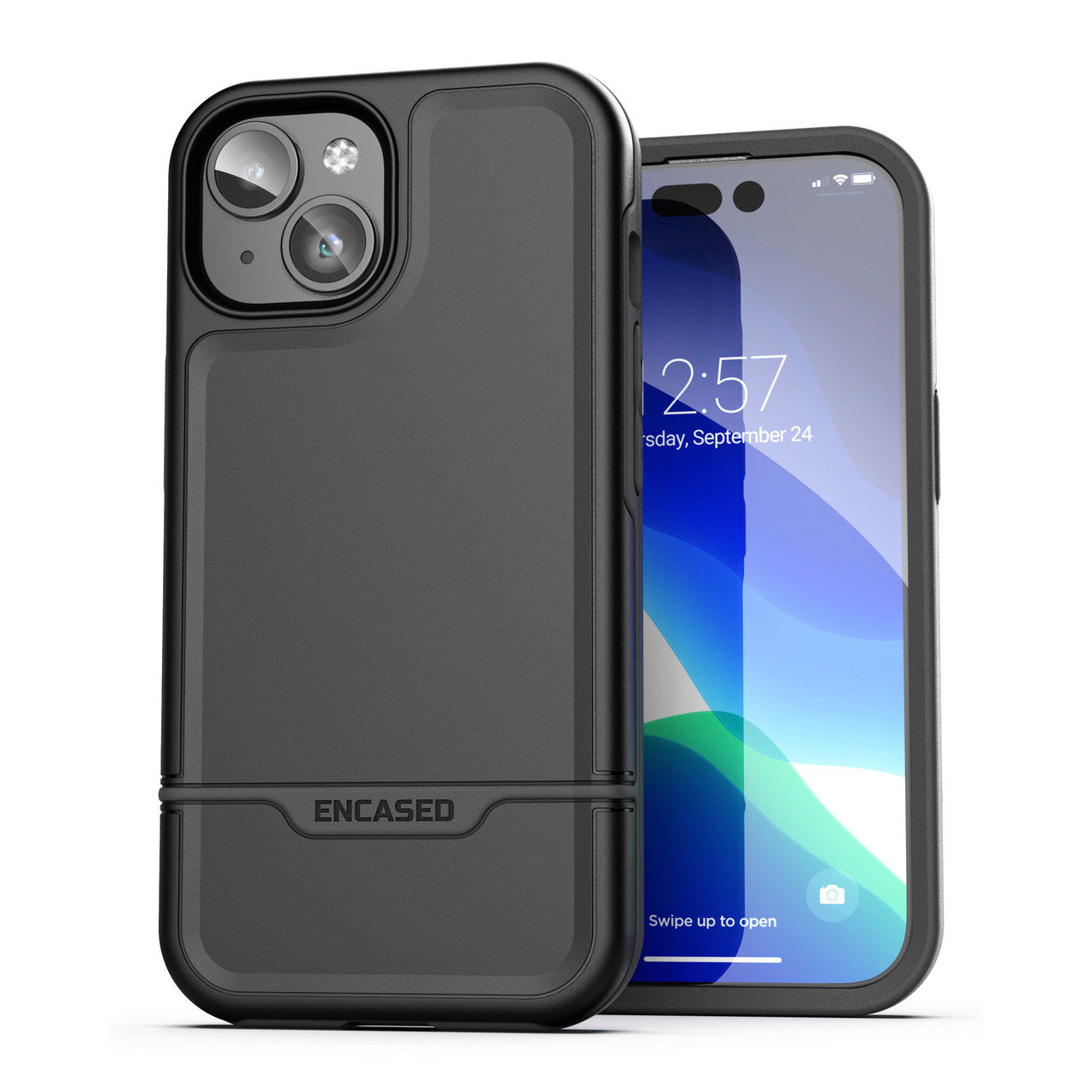 Encased Rebel Case iPhone 15 Plus - Black