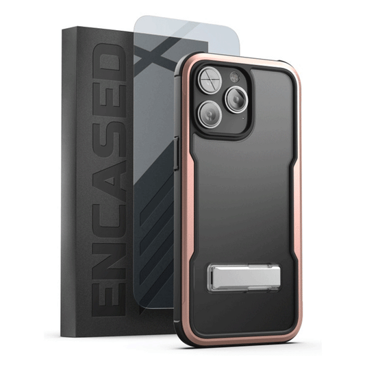 Encased Exos Armor Case with Screen Protector iPhone 14 Pro - Rose Gold