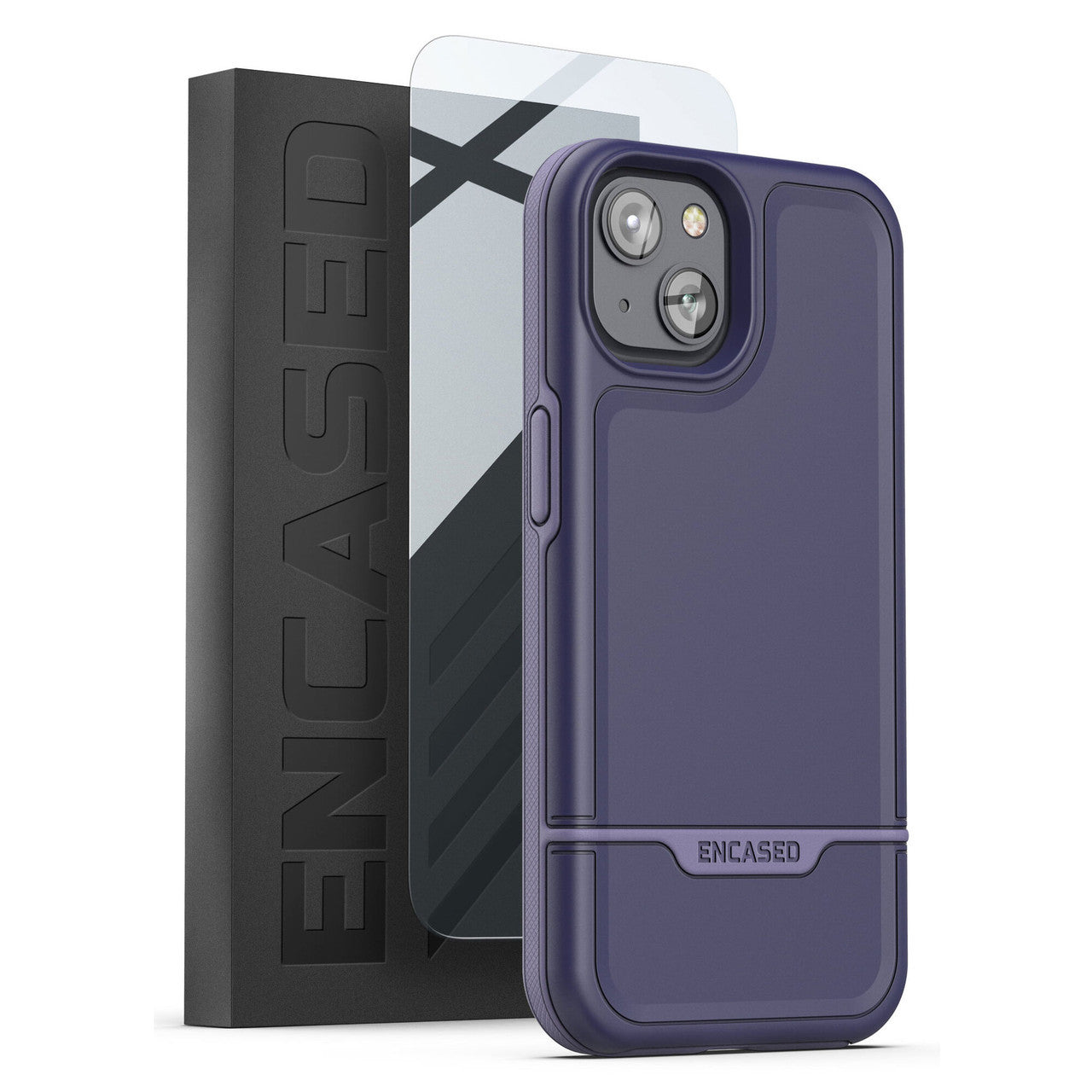 Encased Rebel Case with Screen Protector iPhone 14 Plus - Purple