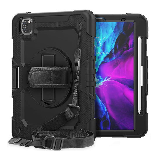 Krakatoo Armor Case iPad Pro 11" (2nd gen, 2020) with Handstrap - Black