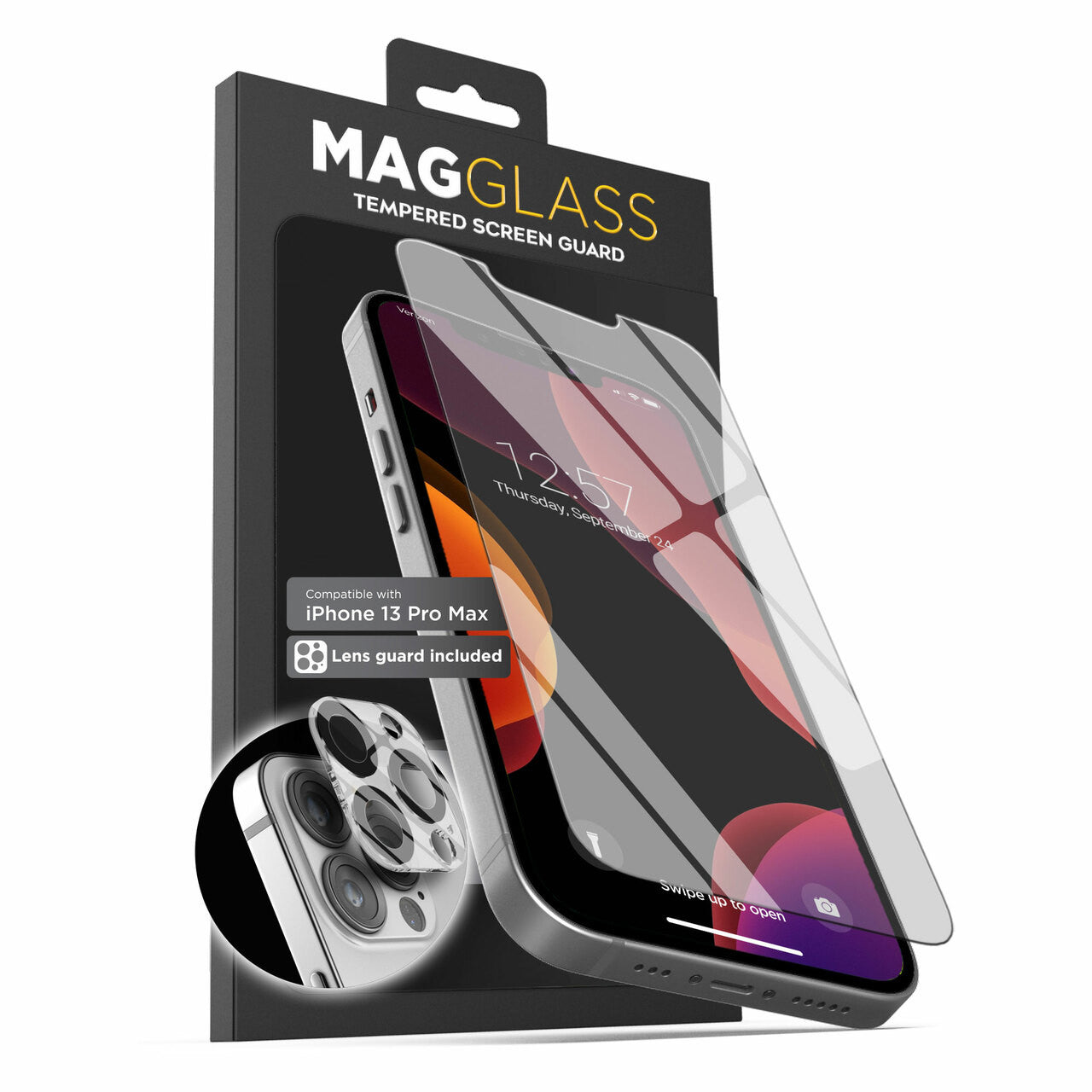Encased MagGlass Ultra HD Screen Protector and Lens Protector iPhone 13 Pro Max
