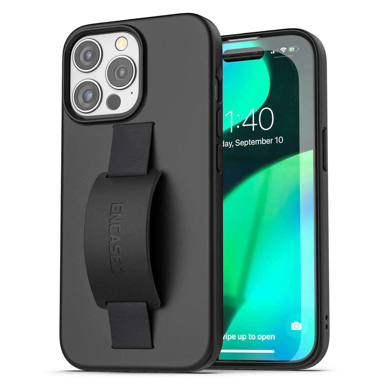 Encased Hand Loop Case iPhone 15 Pro Max - Black