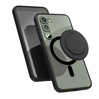 Encased Clear Magsafe Case Samsung Galaxy S23+ Plus with MagSafe Grip - Black