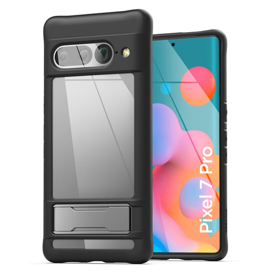 Encased Kick stand Clear Back Case Google Pixel 7 Pro - Clear