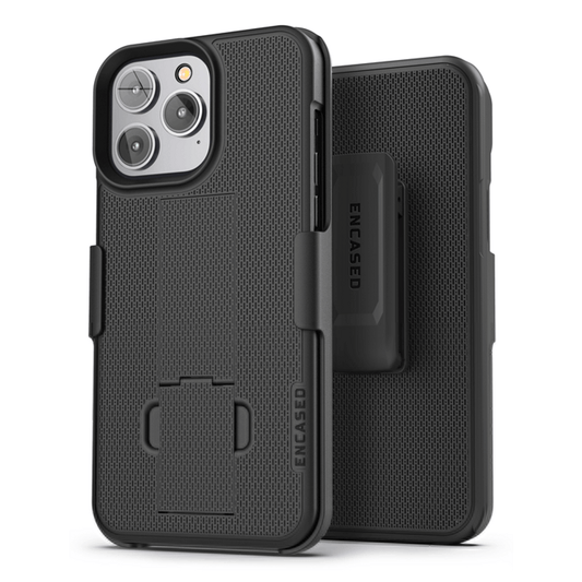 Encased Duraclip with Belt Clip Holster iPhone 14 Pro - Black