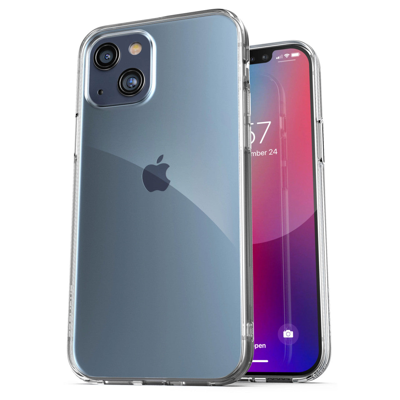 Encased Clear Back Case iPhone 13 - Clear