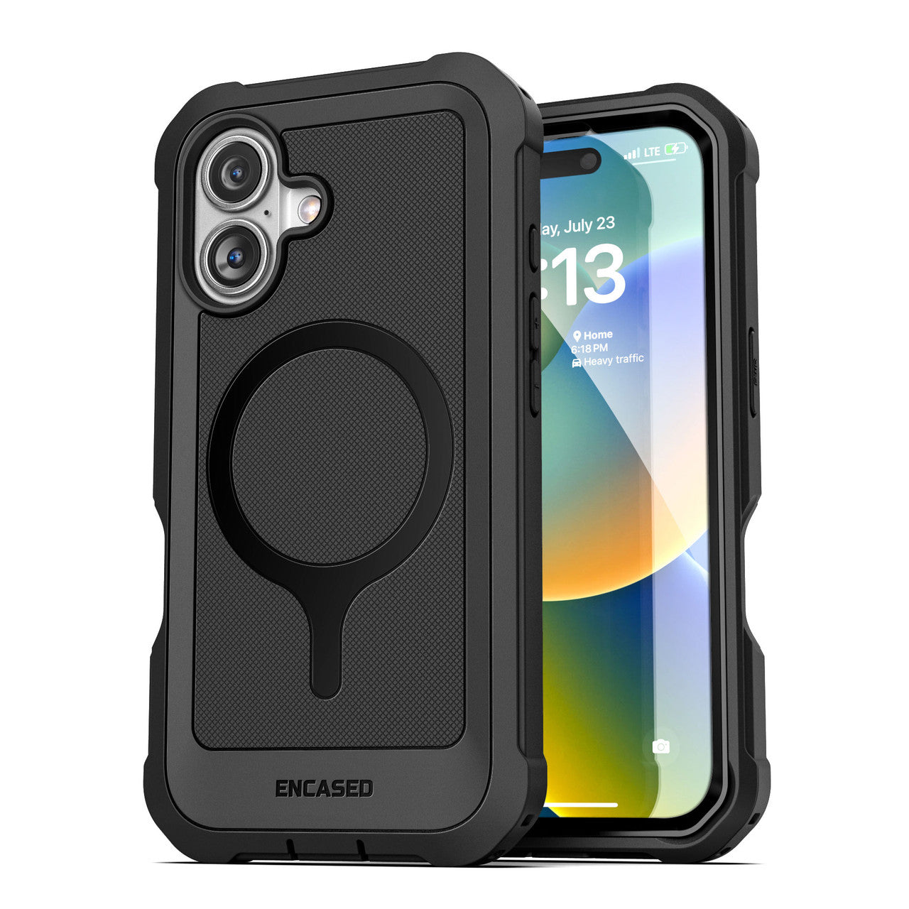Encased Falcon Shield Case iPhone 16 Plus - Black
