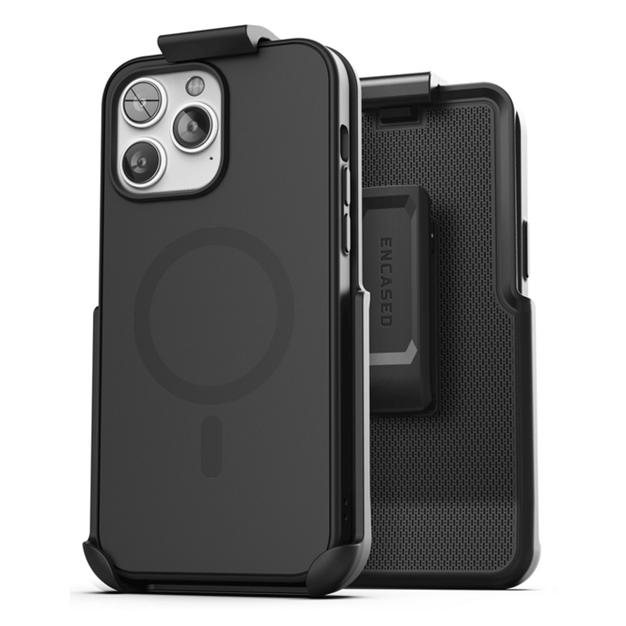 Encased Slimshield Magsafe with Belt Clip Holster Case iPhone 14 Pro Max - Black