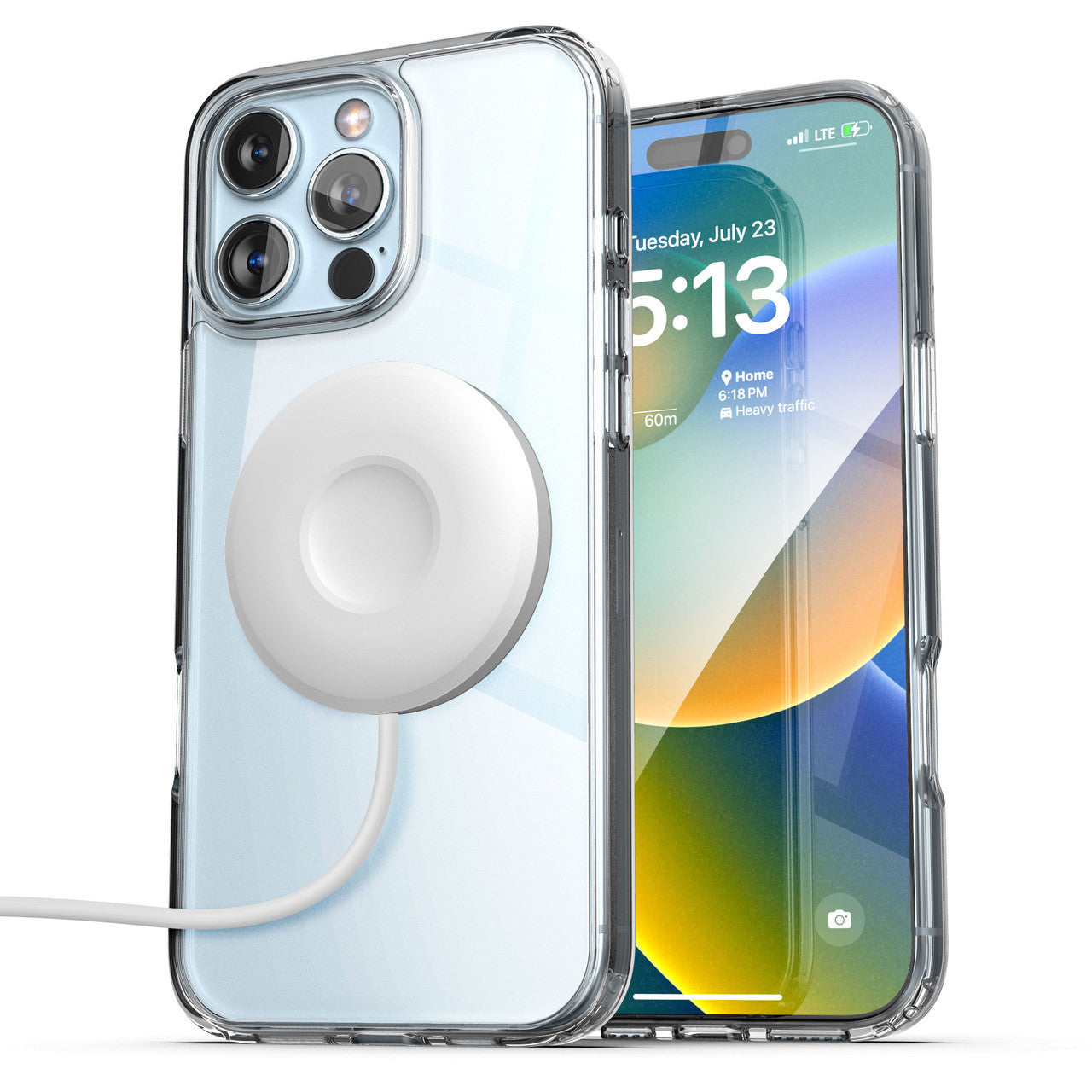 Encased MagSafe Clear Case iPhone 16 Pro with MagSafe Charger - Clear