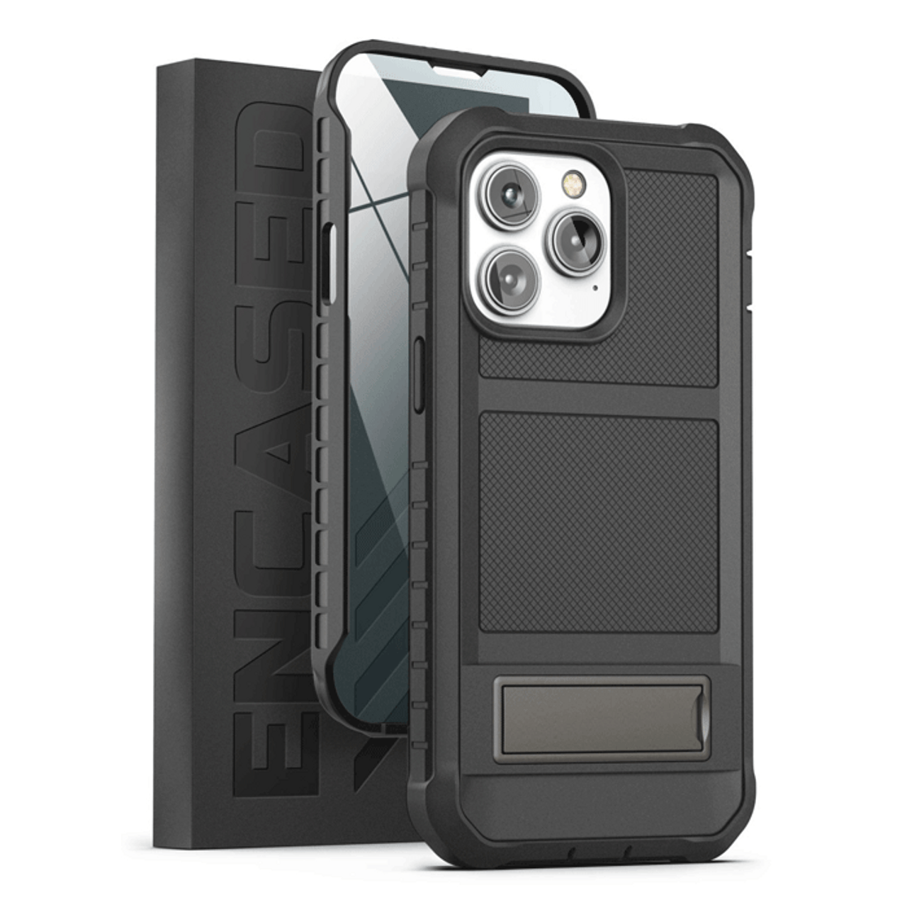 Encased Falcon Shield Case iPhone 14 Pro - Black