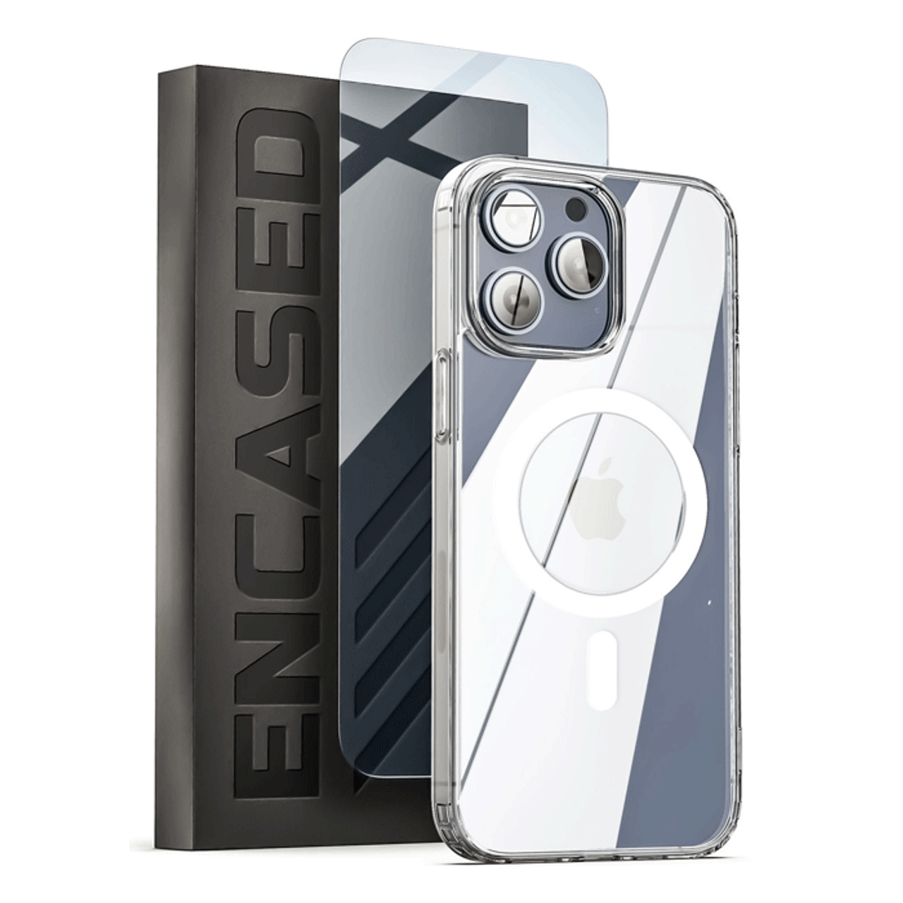 Encased Clear Back Case with Screen Protector iPhone 14 Pro Max - Clear