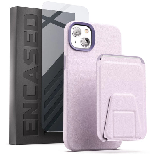Encased Artura Leather MagSafe Case and Wallet iPhone 14 - Lavender