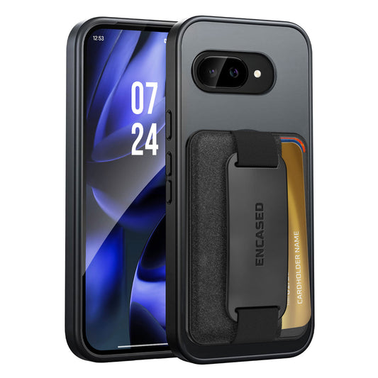 Encased Slimshield Case Google Pixel 9a with Wallet Set - Black