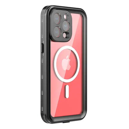 Krakatoo Dot WaterProof Case iPhone 15 Pro Max - Black/Clear