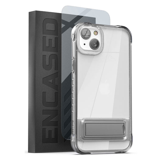 Encased Rugged Clear Back Case with Screen Protector iPhone 14 Plus - Clear