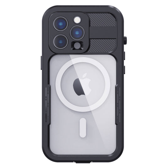 Krakatoo Mars WaterProof Case iPhone 14 Pro - Black with Metal Ring