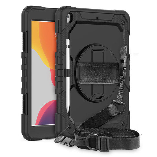 Krakatoo Armor Case iPad 10.2" 7th /8th Gen with Handstrap - Black