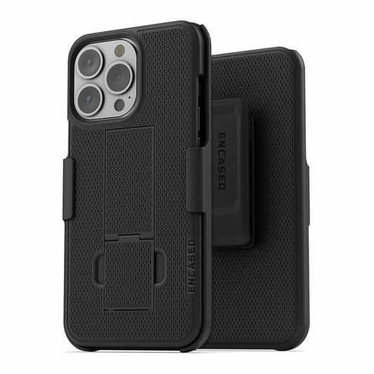 Encased Duraclip Combo Case iPhone 13 Pro Max with Belt Clip Holster - Black