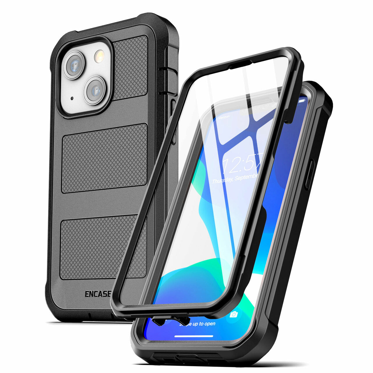 Encased Falcon Shield Case iPhone 13 - Black