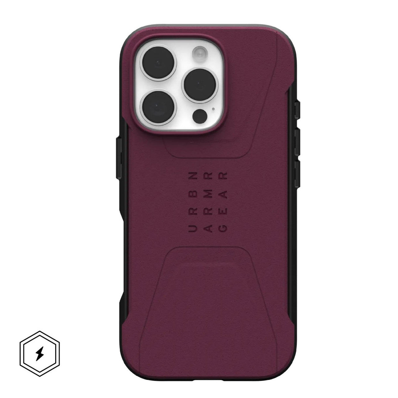 UAG Civilian MagSafe Case iPhone 16 Pro - Bordeaux