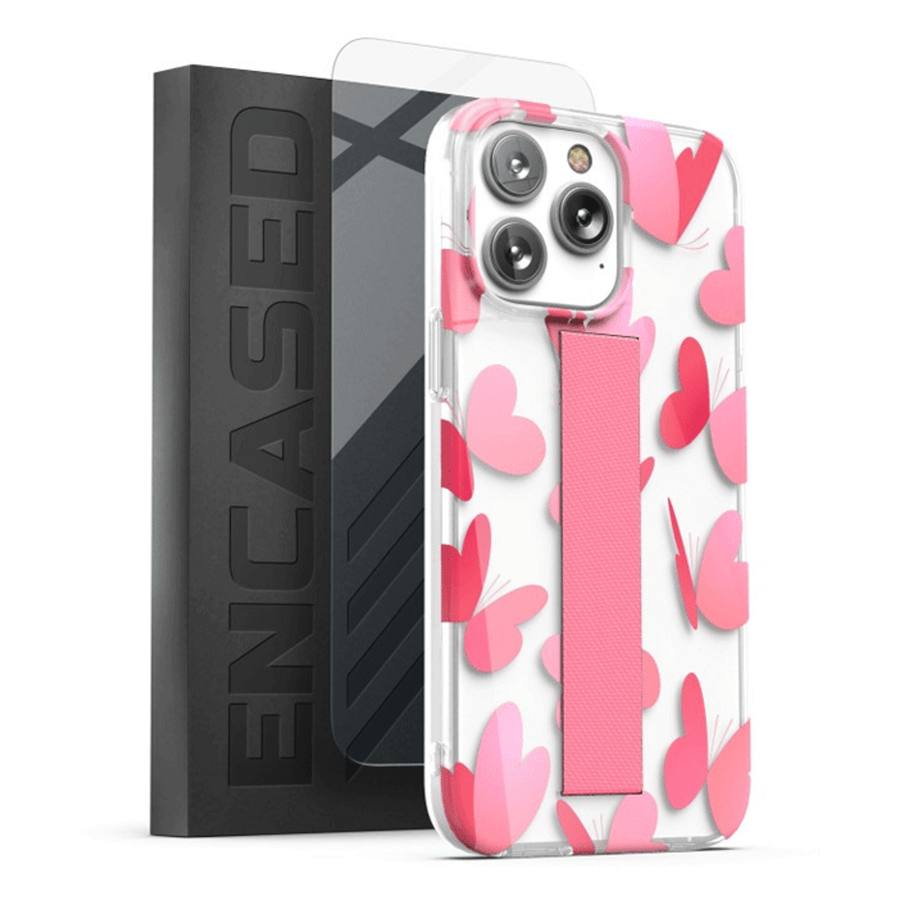 Encased Loop Case with Screen Protector iPhone 14 Pro Max - Heart Butterfly