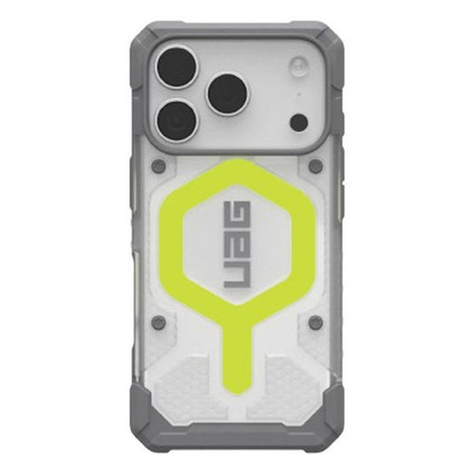UAG Pathfinder Clear MagSafe Case iPhone 17 Pro - Active Neon
