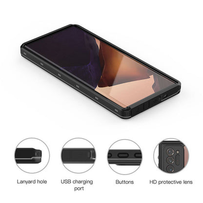 Krakatoo Dot Waterproof Case Samsung Galaxy Note20 Ultra - Black/Clear