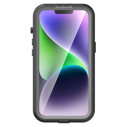 Krakatoo Mars WaterProof Case iPhone 14 - Black with Metal Ring