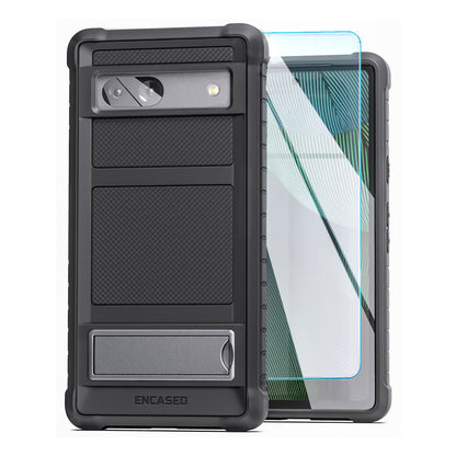 Encased Falcon Kickstand Case Google Pixel 7a - Black