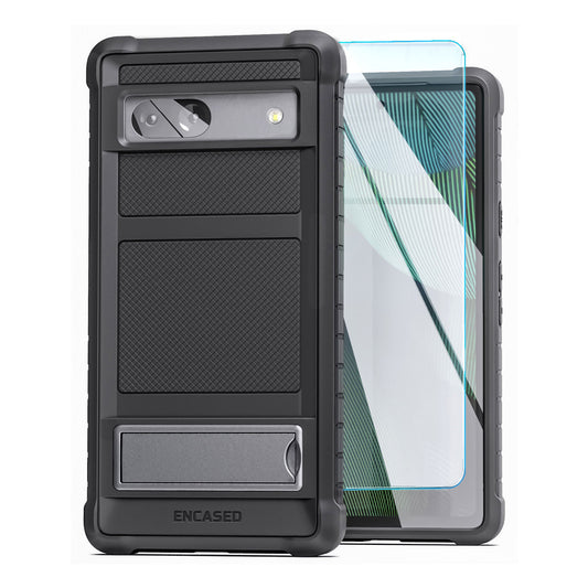 Encased Falcon Kickstand Case Google Pixel 7a - Black