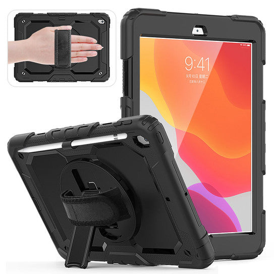Krakatoo Armor Case iPad 10.2" 7th /8th Gen with Handstrap - Black