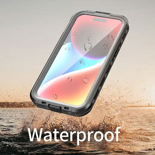 Krakatoo Dot WaterProof Case iPhone 15 - Black/Clear