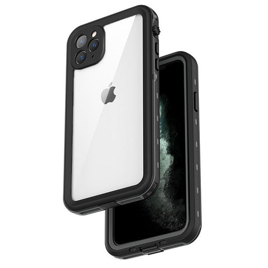 Krakatoo Dot WaterProof Case iPhone 11 Pro Max - Black/Clear