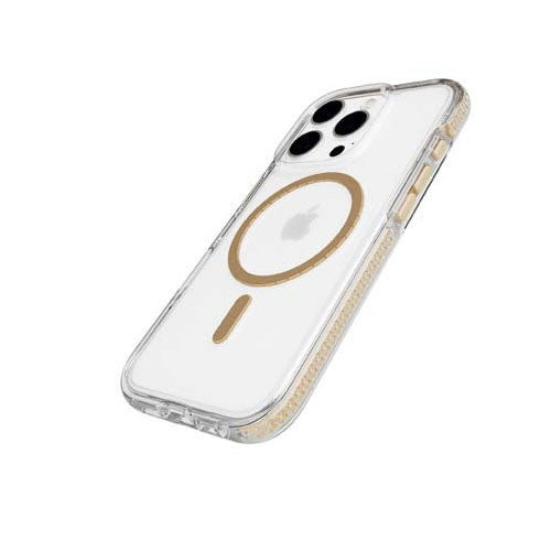 Tech21 Evo Crystal MagSafe Case iPhone 16 Pro Max - Clear/Gold
