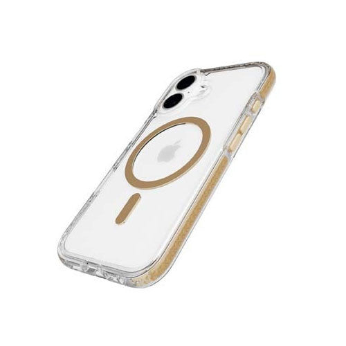 Tech21 Evo Crystal MagSafe Case iPhone 16 Plus - Clear/Gold
