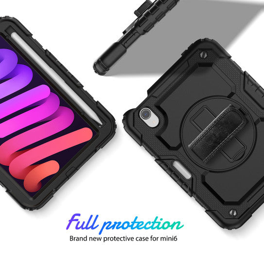 Krakatoo Armor Case iPad Mini 6th Gen 8.3" 2021 with Handstrap - Black