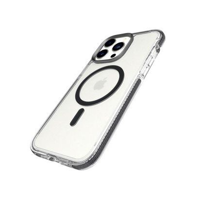 Tech21 Evo Crystal MagSafe Case iPhone 14 Pro - Graphite Black