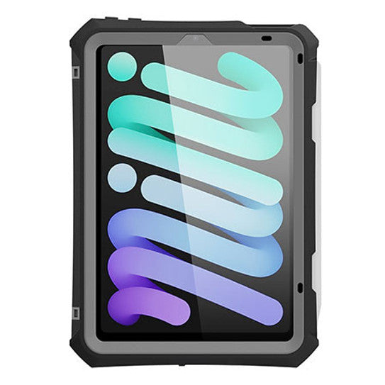 Krakatoo Shellbox WaterProof Case iPad Mini 6/7 - Black/Grey