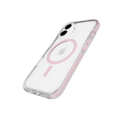 Tech21 Evo Crystal MagSafe Case iPhone 16 - Clear/Pink