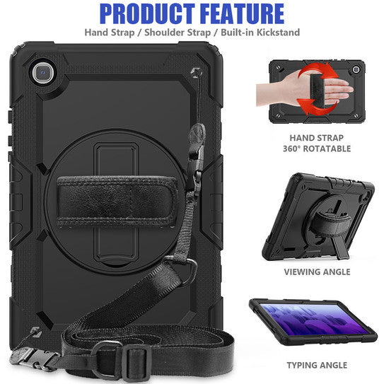 Krakatoo Armor Case Samsung Galaxy Tab A7 10.4" 2020 with Handstrap - Black