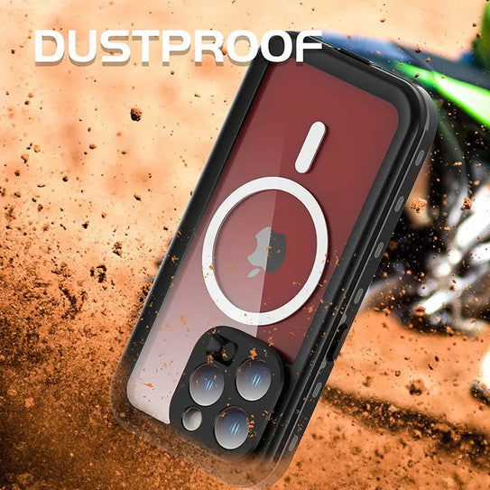 Krakatoo Dot WaterProof Case iPhone 15 Pro - Black/Clear