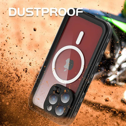 Krakatoo Dot WaterProof Case iPhone 15 Pro - Black/Clear