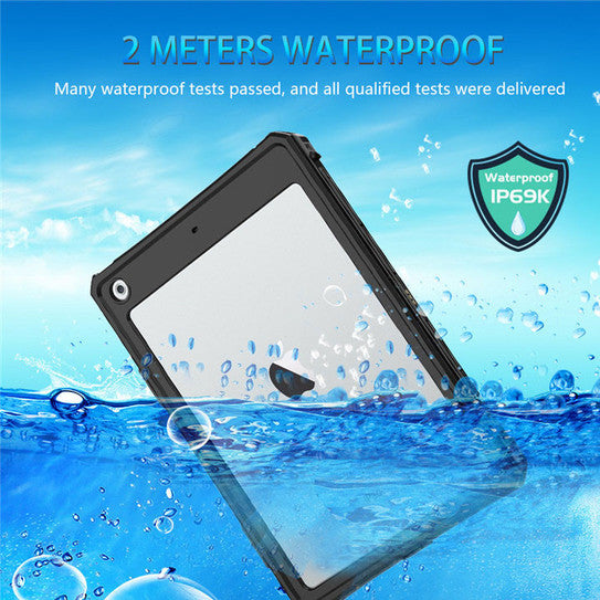 Krakatoo WaterProof Case iPad 10.2" 7th/8th/9th Gen - Black/Grey